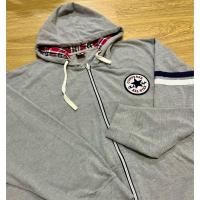 ราคา สเวตเตอร์ฮู้ดแขนยาวสีเทา Converse แท้ (41108676175)