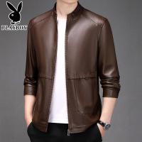 ราคา แจ็คเก็ตหนังผู้ชาย สแตนด์อัปคอลเลอร์ สไตล์ธุรกิจและสบายๆ จาก Playboy (43071379128)
