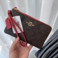 ราคา COACH F87591กระเป๋าคล้องมือ 2 ซิปS (4774303175)