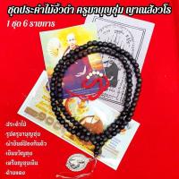 ราคา (1ชุด6รายการ)ประคำไม้พญางิ้วดำครูบาบุญชุ่มปลุกเสก+เหรียญครูบาบุญชุ่ม+เงินขวัญถุง+รูปคาถาบูชา+ด้ายแดง+ผ้ายันต์ป้องกันตัว (29209909698)