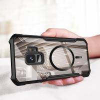 ราคา SAMSUNG ใหม่กันกระแทกเคสโทรศัพท์แม่เหล็กใสsamsung Galaxy A6 Plus A9 A7 2018 A750 A710 A5 2016 A510 C9 C7 Proปลอกอะคริลิคใสสี่มุมAnti Dropฝาครอบป้องกัน (24243709653)