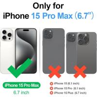 ราคา สําหรับiPhone 15 Pro Maxกระเป๋าสตางค์พร้อมผู้ถือบัตร,ผู้ชายผู้หญิงPUหนังRFID Blockingกันกระแทกฝาครอบป้องกันบัตรเครดิตความจุขนาดใหญ่ช่องใส่การ์ดเงินสดKickstand,สําหรับApple 15 ProMa (28691219217)