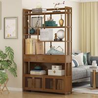 ราคา ตู้ทางเข้าห้องโถง ชั้นวางหนังสือ ชั้นวางของโบราณ ตู้โชว์ ชั้นวางของไม้ไผ่แบบจีน ชั้นวางของ (26107172714)