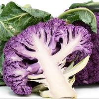 ราคา 30 เมล็ด เมล็ดผัก กะหล่ำดอกสีม่วง กินได้ Graffiti Purple Cauliflower F1 Vegetable Seeds (42523785452)