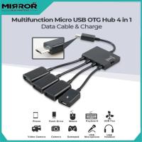 ราคา OTG Micro USB OTG Hub 4 in 1 Data Cable & Charge Multifunction (28792019514)