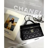 ราคา Chanel 25C LP Box Bag ทำจากหนังวัว เหมาะสำหรับสะพายข้างและเป็นกระเป๋าถือ (40420775451)