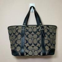 ราคา กระเป๋ามือสอง ของแท้ COACH Handbag [Purchase] Canvas BEG Allover Pattern วินเทจ สภาพดี (24842276452)