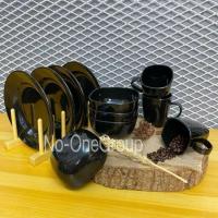 ราคา 6ชิ้น ชามแก้วเมลามีน แพ็คเกจจานสี่เหลี่ยม - จานเมลามีน - ชามเมลามีน - แก้วเมลามีน (41702667587)