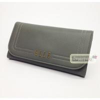 ราคา ELLE แท้!!! กระเป๋าสตางค์ใบยาวซิปรอบ หนังนิ่ม (2462410113)