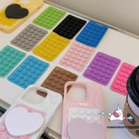 ราคา น่ารัก Love Heart กระจกแต่งหน้า Contrast สี DIY Match คู่ซิลิโคนดูด Pad สําหรับเคสโทรศัพท์ติดตั้งถ้วยดูด Backed กาวยางซิลิโคน Sucker Pad สําหรับ Fixed Pad (42717814153)