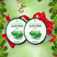 ราคา เเพ็คคู่ Freshment soothing and moisture aloe gel aloe vera 100% กระปุกใหญ่ 300 ml. (1101672047)