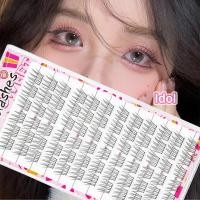 ราคา 72 ชิ้น/เซ็ตขนตาธรรมชาติ Cluster Girl Group ธรรมชาติ Trilogy Comic Eye เดี่ยว Cluster DIY ขนตา (40507633452)