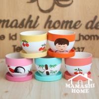ราคา กระถางดินเผา ทรงกลม กระถางขนาด 4 นิ้ว MASHI15 กระถางเซรามิก กระถางกระบองเพชร กระถางต้นไม้ กระถางไม้มงคล พร้อมจานรอง (7652147737)
