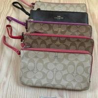 ราคา Coach คล้องมือ L 2 ซิป 8 นิ้ว ของแท้ (486423009)