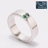 ราคา แหวนพลอยมรกตแท้ เงินแท้ สำหรับราศีพฤษภหรือเกิดวันพุธ เสริมดวงเกิด unisex ring silver with emerald (4197555917)