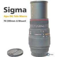 ราคา เลนส์ออโต้ Sigma Af zoom Apo 70-300 f4-5.6 DG Tele Super macro A mount พร้อมฝาหน้า ท้าย Excellent (24577699070)
