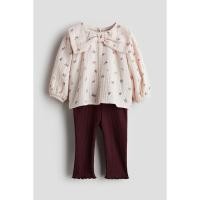 ราคา H&M(เอชแอนด์เอ็ม) เซ็ตเสื้อเบลาส์และเลกกิ้ง 2 ชิ้น Infants 2-piece blouse and leggings set 1238885_3 (24496318595)