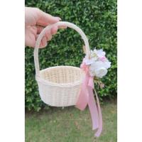 ราคา ตะกร้าโปรยดอกไม้ โทนสีขาว-ชมพู (22506700323)