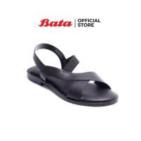 ราคา Bata บาจา รองเท้าส้นแบน รัดส้น รองเท้าสาน สำหรับผู้หญิง รุ่น Gracia สีดำ 5616421 (8567175524)