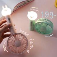 ราคา hello kitty Cartoon Mini fan พัดลมพกพาขนาดเล็ก USBใส่ถ่าน (5602499383)