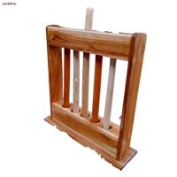 ราคา จัดส่งตรงจุด○○✣ที่เก็บไม้กวาด ที่เสียบไม้กวาดไม้สักแท้ 5ช่อง (15391297264)