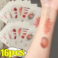 ราคา สติกเกอร์รอยแผลเป็นสมจริง สำหรับคอสเพลย์หรือฮาโลวีน กาวในตัว ทนน้ำได้ (40915227149)