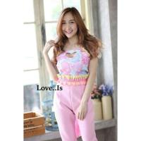 ราคา งานป้าย เสื้อแขนสายเดี่ยวแต่งเว้าอกรูปหัวใจ (2332841046)