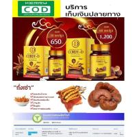 ราคา Cordy-D สารสกัดถั่งเช่าแท้ 100% สูตรผสมเห็ดหลินจือแดง (1666909625)