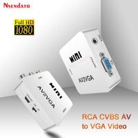 ราคา 1080P Mini Video Converter RCA AV เป็น VGA Video Converter ตัวแปลงเสียง 3.5 มม.AV2VGA / CVBS + เสียงเป็น PC HDTV (42608967649)