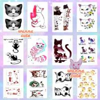 ราคา แทททู ใบละ10บาท แทททูมินิมอล มินิมอล แมว แทททูแมว แทททูกันน้ำ (3457160502)