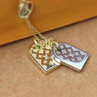 ราคา แบรนด์ใหม่และเป็นของแท้/LOUIS VUITTON Logo Pattern Style Metal Necklace สุภาพสตรี สีทอง (28365260329)