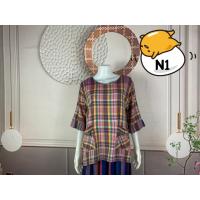 ราคา เสื้อผ้าขาวม้าหมักโคลนทรงคอกลม (29336189233)