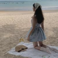 ราคา Beach blanket ผ้าปูชายหาดสีขาว พร็อบถ่ายรูป ผ้าปูปิคนิค พร้อมส่งจากกทม. (24052581436)