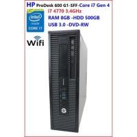 ราคา HP ProDesk 600 G1-SFF-intel Core i7 Gen 4- 4770 3.4GHz-RAM 8GB -HDD 500GB -DVD-RW -Wi-Fi (9090164734)