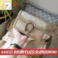 ราคา #Rich ราคาถูกที่สุดใน Shopee แท้GUCCI DIONYSUS GG SUPER MINI BAG Beige and white GG Supreme canvas (44365741042)