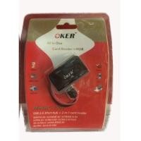 ราคา Card Reader + HUB OKER (C-1503) (1636405886)