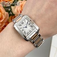 ราคา ถังเคลื่อนที่ W5310019CartierTANK CartierTANK Watch Ladies Rose Gold 18K Quartz (44118508065)