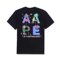 ราคา ♞Aape by A Bathing Ape X Steven Harrington T-Shirt สีดํา dvk (27368796996)