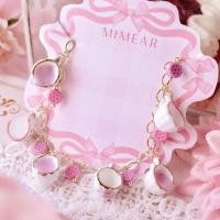 ราคา R625 สร้อยข้อมือคุกกี้น้ำชาชมพู 14K 16.5 - 21 cm พร้อมกล่องชมพู (27611039185)