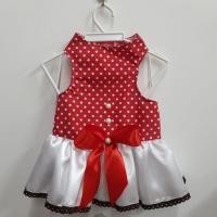 ราคา ชุดน้องหมา ชุดกระโปรงลายจุดสีแดง (5117113316)