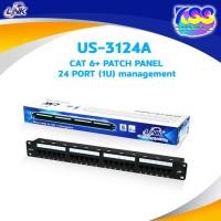 ราคา Link US-3124A CAT 6+ Patch Panel 24 Port (1U) with Management, Dust Cover, New Lable (26582133263)