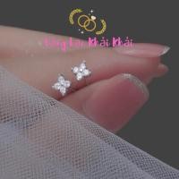 ราคา ต่างหูโคลเวอร์สี่ใบสีเงิน - ไอ้ไข่ทองและเงิน - ต่างหูผู้หญิงเงินโคลเวอร์สี่ใบ (42707073432)