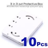 ราคา 10PCs Drop cable protection box Optical fiber heat shrink tubing to protect fiber splice tray 3 into 3 out. (8362542971)