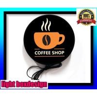 ราคา ป้ายหน้าร้าน ป้ายร้านกาแฟ ป้ายไฟ ป้ายไฟled ป้ายไฟ coffee กาแฟ ป้ายเครื่องดื่ม ป้ายแต่งร้าน ป้ายร้านกาแฟ ขนาด 30-40 ซม. (20744350566)