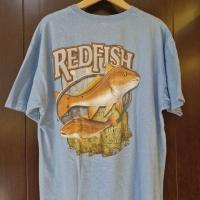 ราคา เสื้อยืด Redfish Anvil Fish Art เสื้อยืดเสื้อยืด (26682401585)