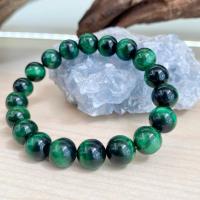 ราคา กำไลข้อมือหินนำโชค ตาเสือเขียว Green Tiger's Eye หินแก้ชง หินแท้100% (4066387819)