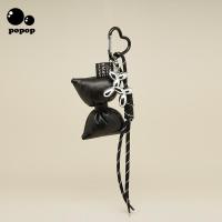 ราคา Marhimrli Niche Fashion Sponge Big Bow Braided Rope Mix Match Keychain String miu Tie Bag Pendant (28171771925)