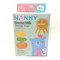ราคา Nanny แนนนี่ ถุงเก็บน้ำนมแม่ ถุงเก็บนม 5 ออนซ์ บรรจุ 60 ใบ ( มีตัวเลือกจำนวน ) (12331762308)