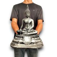 ราคา B1 หลวงพ่อโตวัดบางพลี พิมพ์ใหญ่ สีเงิน ฐานกว้าง 7 นิ้ว สูง 9 นิ้ว เรซิ่น tanawut2541 (29610818205)