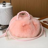 ราคา กระเป๋าถือขนปุยทรงฟักทองสีโรสสำหรับผู้หญิง สำหรับฤดูหนาว สะพายสบาย (43814991306)